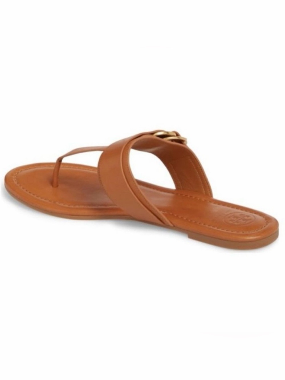 NWT Tory Burch Marsden Flat Thong Sandal in Tan Leather - Picture 3 of 8